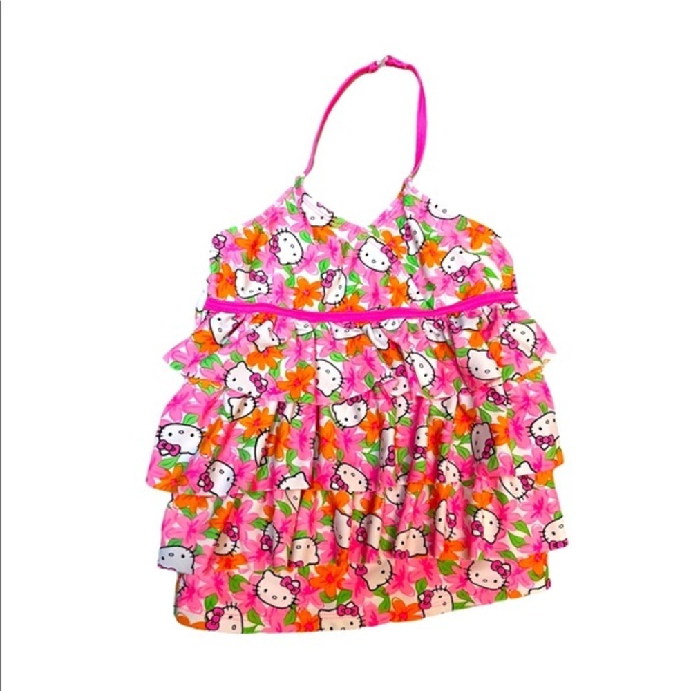 Hello kitty ruffle tankini top
